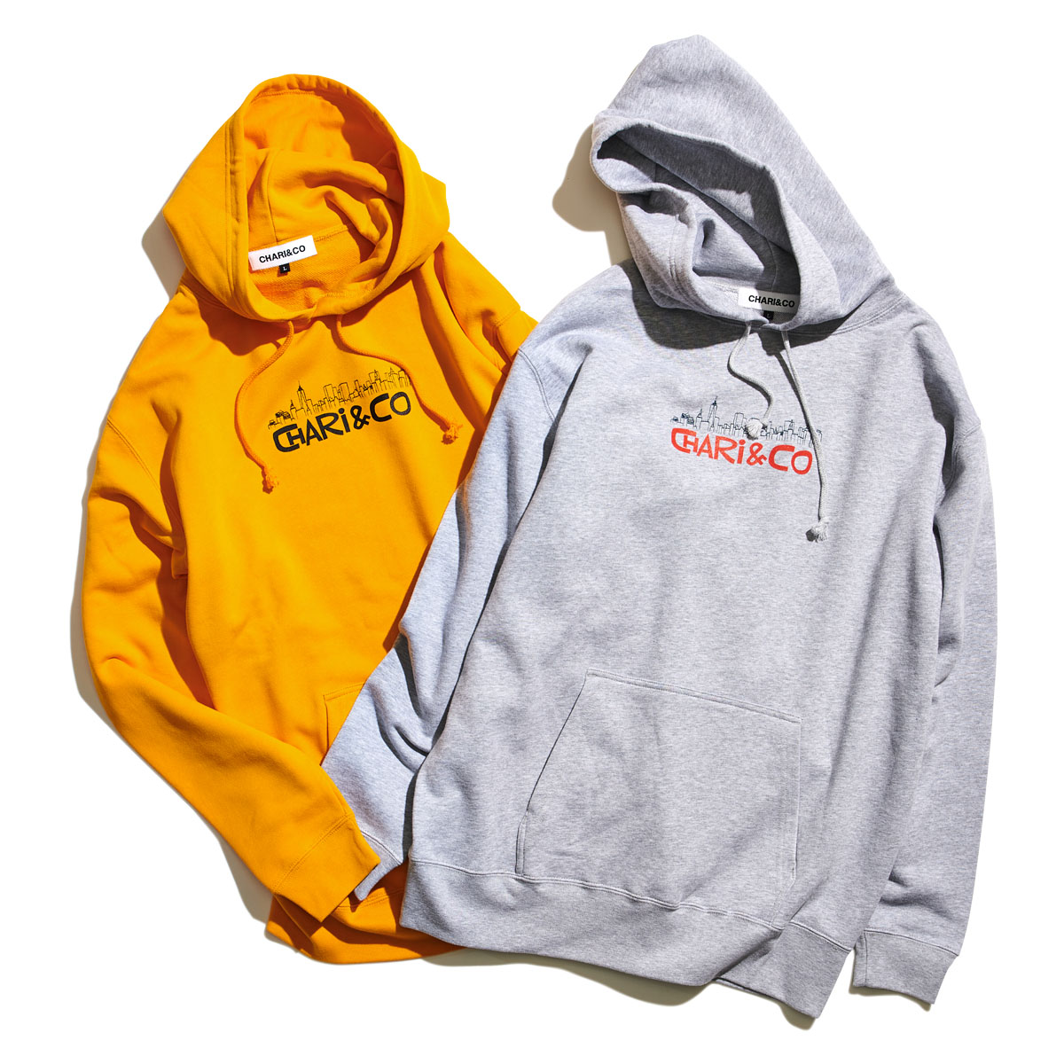 x HANAI YUSUKE EMBROIDERY SKYLINE HOODIE SWEATS スウェット