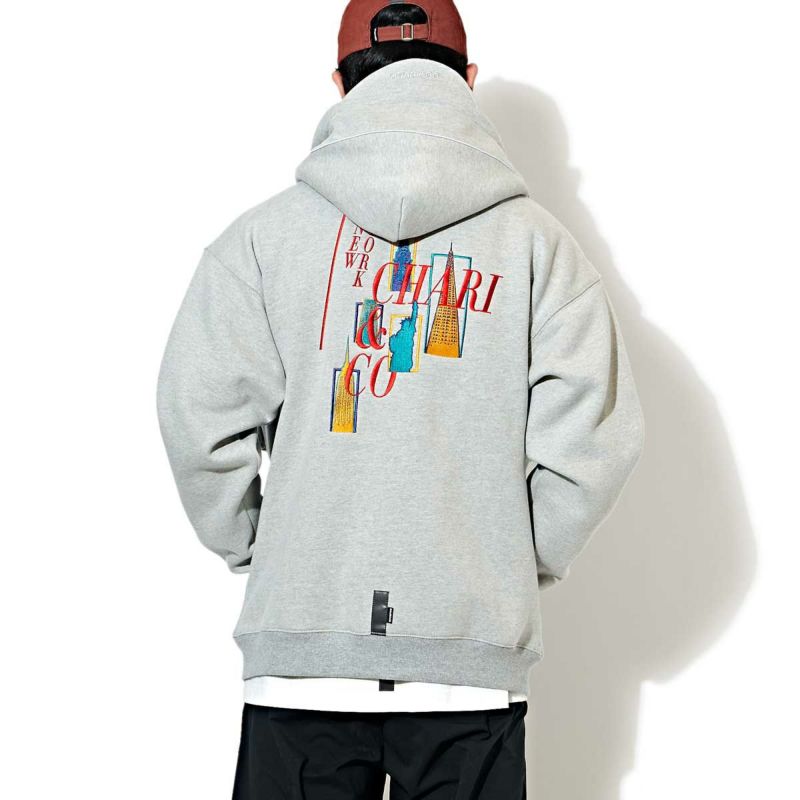 CITY SOUVENIR ZIP UP HOODIE SWEATS スウェット | 【CHARI&CO公式