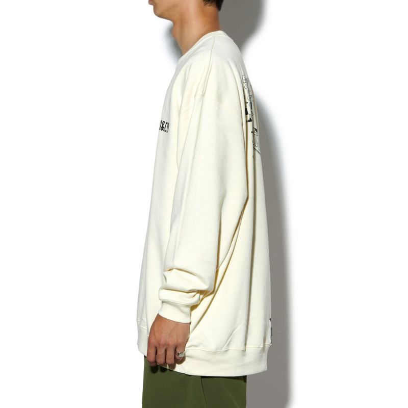 x HANAI YUSUKE MECHANIC SPACE CREWNECK SWEATS スウェット