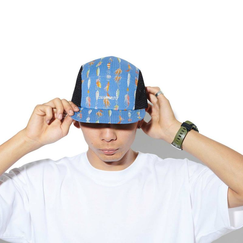 USA FABRIC FISHING FLIES 5 PANEL CAP キャップ 帽子 | 【CHARI&CO