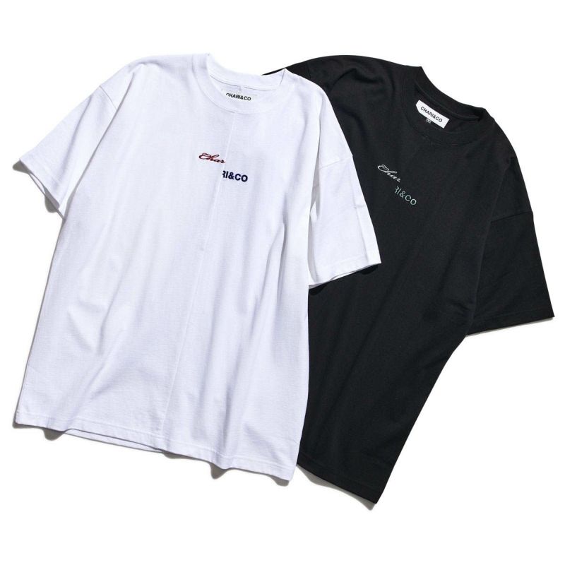 THEN AND NOW LOGO SPLIT TEE Tシャツ