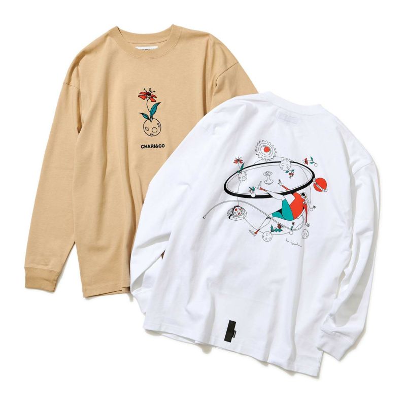 × KAN KOBAYASHI SPACE L/S TEE Tシャツ ロンT
