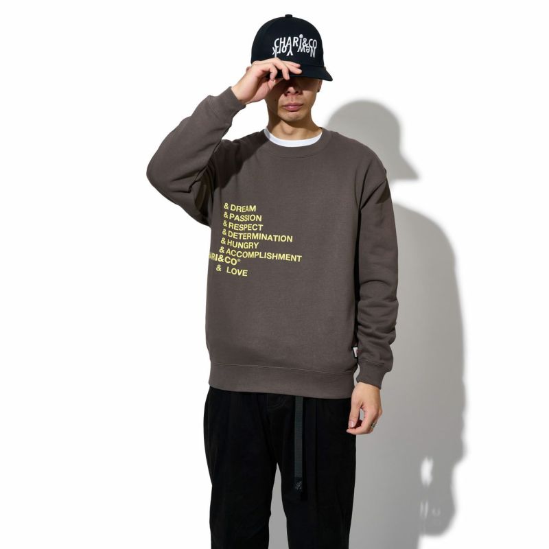 MINDSET CREWNECK SWEATS スウェット | 【CHARI&CO公式】チャリアンドコー