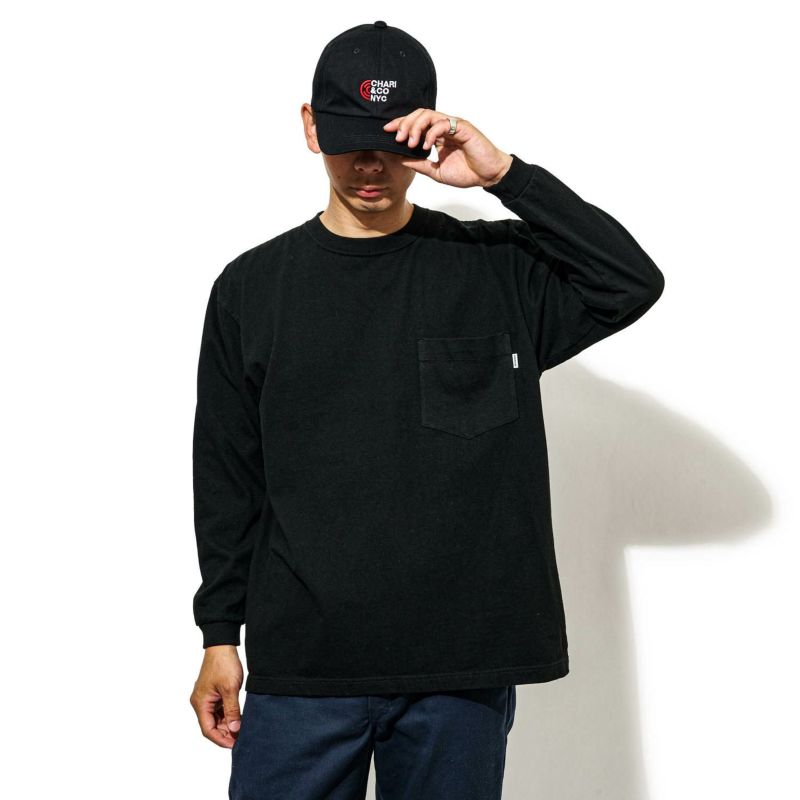 BACK NUMBER L/S PKT TEE Tシャツ ロンT