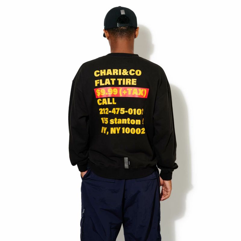 FLAT TIRE CREWNECK SWEATS トレーナー スウェット | 【CHARI&CO公式