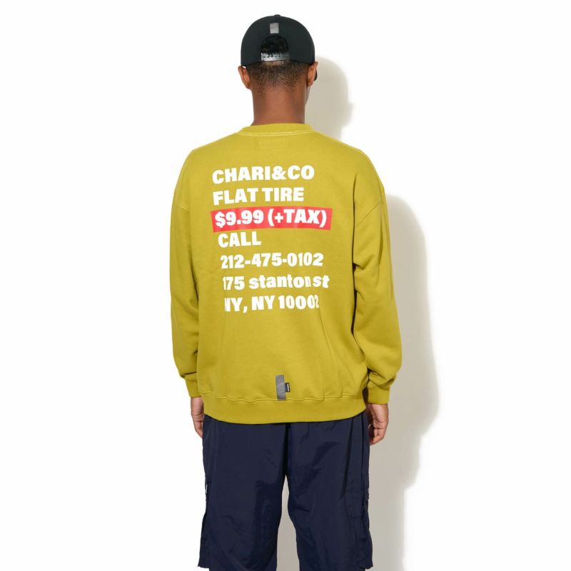 FLAT TIRE CREWNECK SWEATS トレーナー スウェット | 【CHARI&CO公式