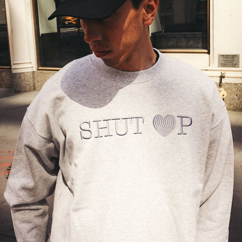 TONED SHUT HEART UP CREWNECK SWEATS スウェット トレーナー