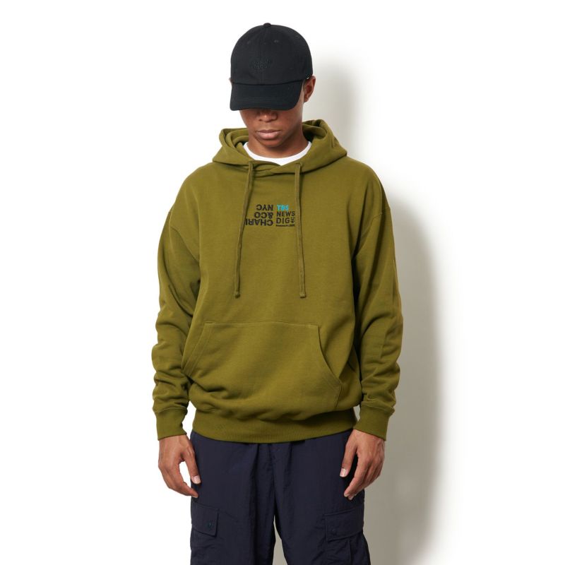 xTBS NEWS DIG EMBROIDERY HOODIE SWEATS スウェット | 【CHARI&CO公式