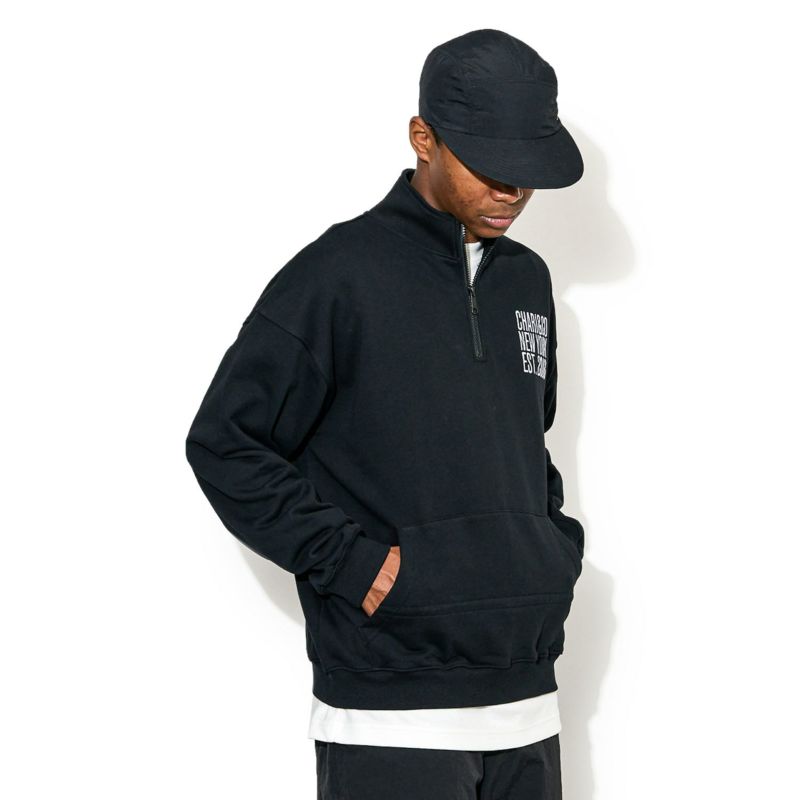 VENTILATED HI NECK SWEATS スウェット ジャケット ハーフジップ