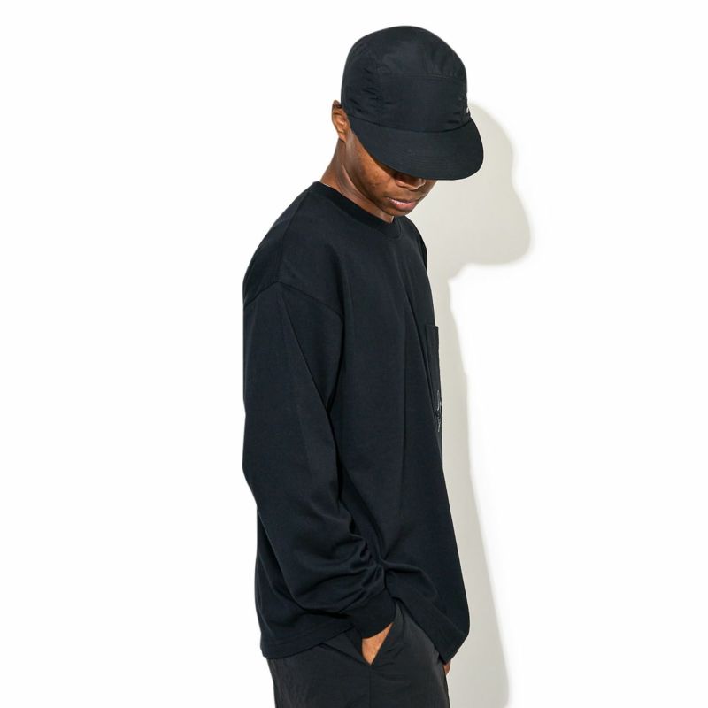 EMBROIDERY SCRIPT ON PKT L/S TEE Tシャツ 長袖 ロンT カットソー 