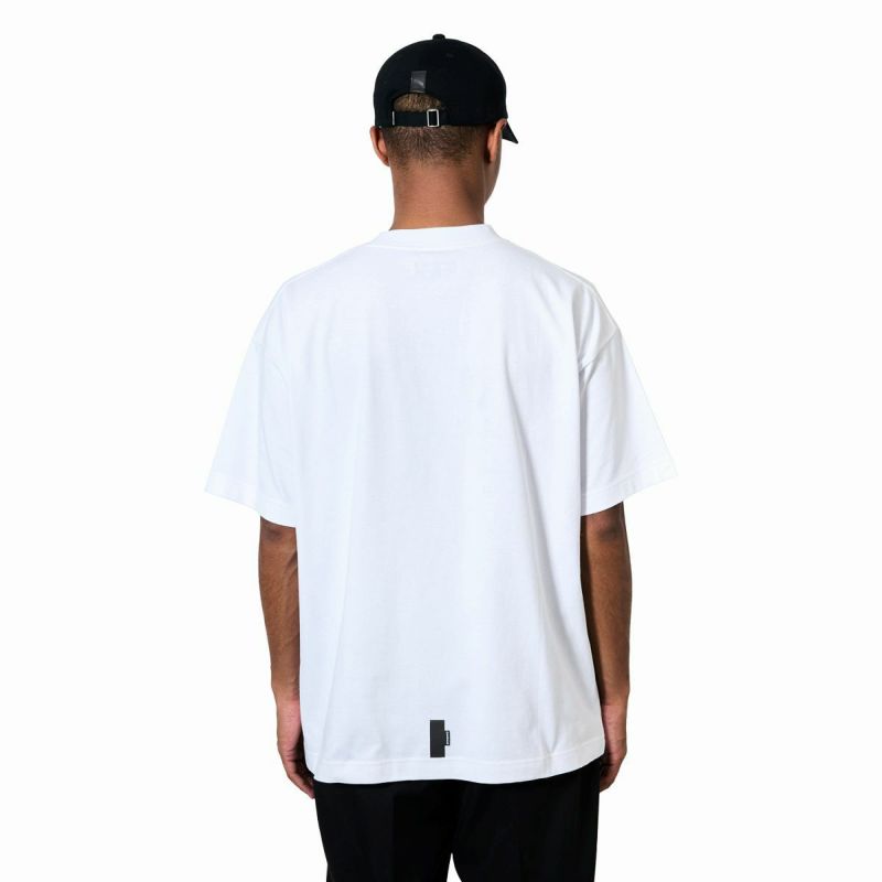 E-TOWN CONCRETE Tシャツ Lサイズ EVANE] エバン オーバーサイズ コットン ストレッチ SILVER ロゴ